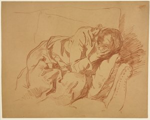Beklagande kvinna Sarah H. Crone, 1880- eller 1890-talen. av Samuel H. Crone