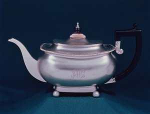 Regency tekanna, 1812-13 silver, trä med elfenbensknopp