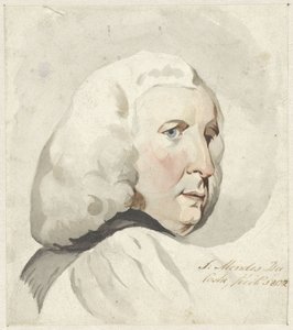 Huvudet på en man, till höger av Samuel Henri Mendes da Costa