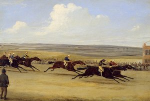 The 1850 Cambridgeshire Stakes: The Finish (olja på duk) (se även 266406)