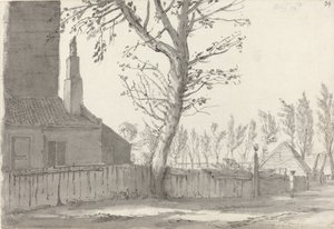 High Street vid Manor House, Marylebone av Samuel Hieronymus Grimm