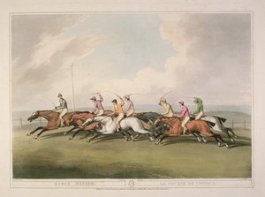 Hästkapplöpning från Ormes Collection of British Field Sport Prints, 1807