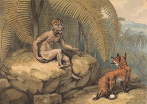 En apa och en räv av Samuel Howitt