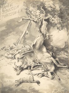 Design för frontispice av The British Sportsman, ca. 1812. av Samuel Howitt