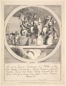 Några av månens främsta invånare, eftersom de blev perfekt upptäckta av..., 1 maj 1788.