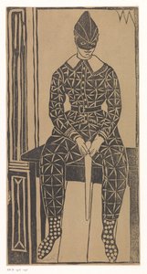 Harlekin av Samuel Jessurun de Mesquita (signed by artist)