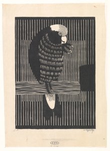 Rosékaketoe av Samuel Jessurun de Mesquita (signed by artist)