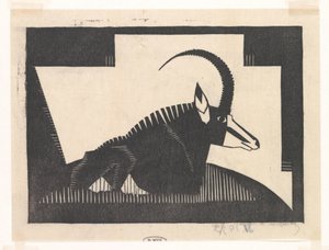 Sabelantilop av Samuel Jessurun de Mesquita (signed by artist)