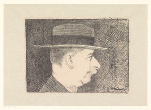 Självporträtt av Samuel Jessurun de Mesquita (signed by artist)