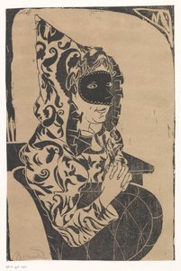 Maskerad kvinna med cape