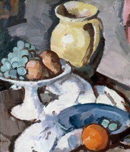 Den gula kannan, ca 1930 (olja på duk) av Samuel John Peploe