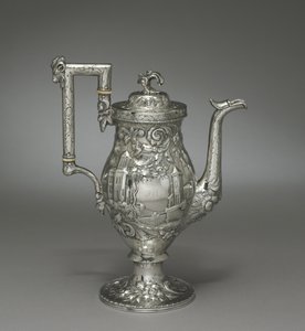 Kaffekanna i nyrokoko, ca 1840 av Samuel Kirk