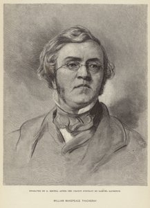 Porträtt av William Makepeace Thackeray