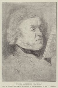 William Makepeace Thackeray av Samuel Lawrence
