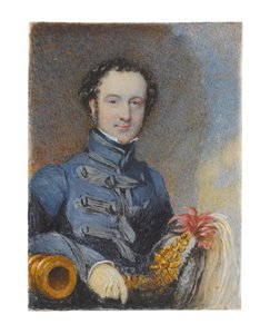 Kapten William Siborne, 1830 ca av Samuel Lover