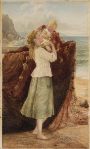 En fiskares barn, 1881 av Samuel McCloy