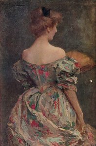 Den blommiga klänningen, c1800-talet