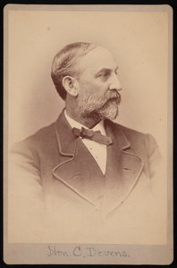 Porträtt av Charles Devens 1820-1891, före 1891. av Samuel Montague Fassett