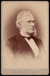 Porträtt av George Frisbie Hoar 1826-1904, mellan 1876 och 1880. av Samuel Montague Fassett