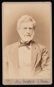 Porträtt av Mr. Foster av Massachusetts, mellan 1876 och 1880. av Samuel Montague Fassett