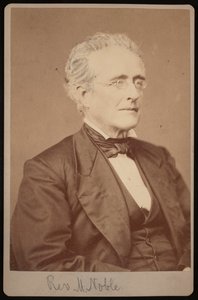 Porträtt av pastor Mason Noble 1809-1881, mellan 1876 och 1880.