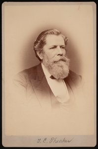Porträtt av Thomas Clarke Theaker 1812-1883, mellan 1876 och 1880.