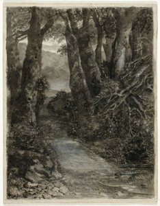 En skogsstudie av Samuel Palmer