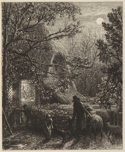 Jul eller att fösa in det sista fåret i fållan av Samuel Palmer