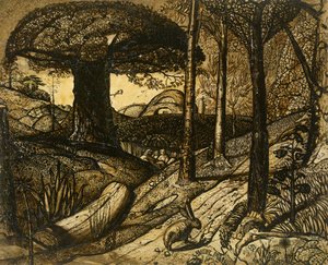 Tidig morgon, 1825 av Samuel Palmer