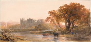 Kväll i Italien – den öde villan av Samuel Palmer