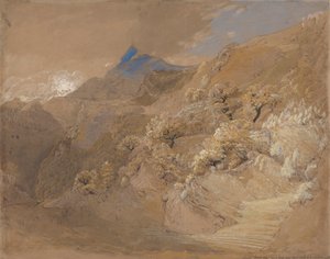 Mount Siabod från Tyn-y-Coed nära Capel Curig av Samuel Palmer