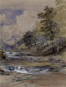 Vid floden Machwy, Wales av Samuel Palmer