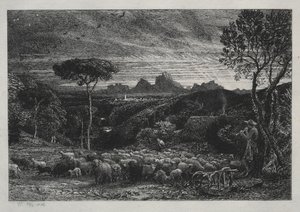 Öppna vecket, 1880. av Samuel Palmer