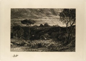 Öppnandet av fållan, eller Tidig morgon av Samuel Palmer