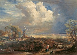 Summer Storm near Pulborough, Sussex av Samuel Palmer