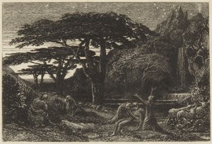 Cypresslunden av Samuel Palmer