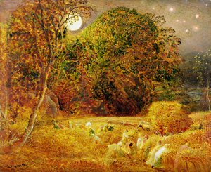 Skördemånen av Samuel Palmer