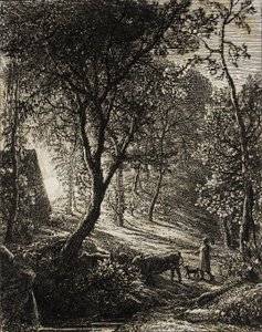 Boskapsskötarens stuga av Samuel Palmer