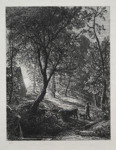 Herdsmans Cottage, 1850. av Samuel Palmer