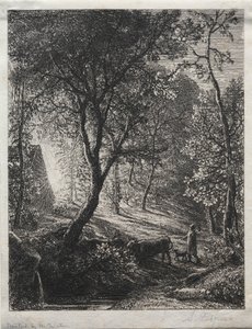 Herdsmans Cottage, 1850. av Samuel Palmer