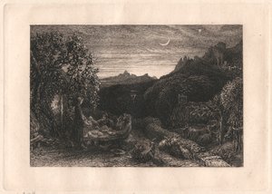 The Homeward Star av Samuel Palmer