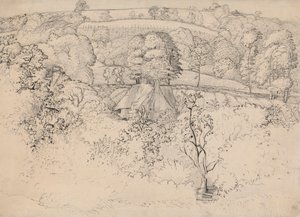 Den primitiva stugan, Shoreham av Samuel Palmer
