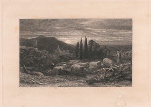 Den stigande månen av Samuel Palmer