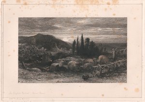 Den stigande månen av Samuel Palmer