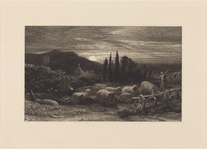 Den uppgående månen, eller En engelsk pastoral av Samuel Palmer