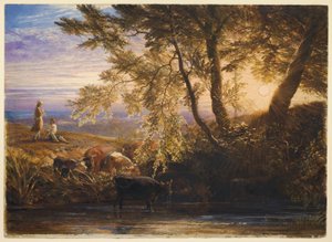 Den nedgående solen av Samuel Palmer