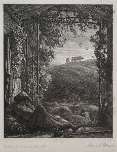 Den sovande herden av Samuel Palmer