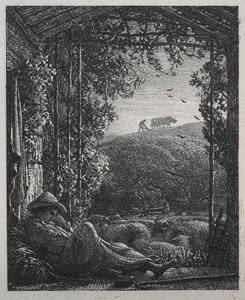 Den sovande herden av Samuel Palmer