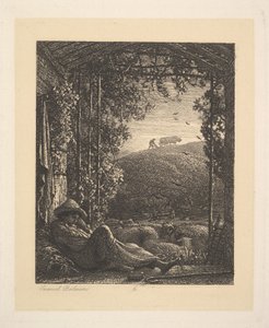 Den sovande herden, tidig morgon, 1857.