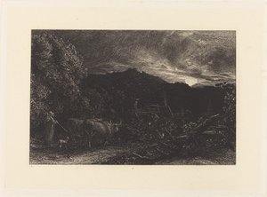 Den trötta plogmannen av Samuel Palmer